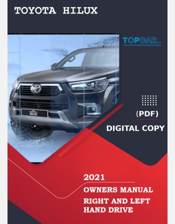 toyota hilux 2021 owners manual rhd and lhd